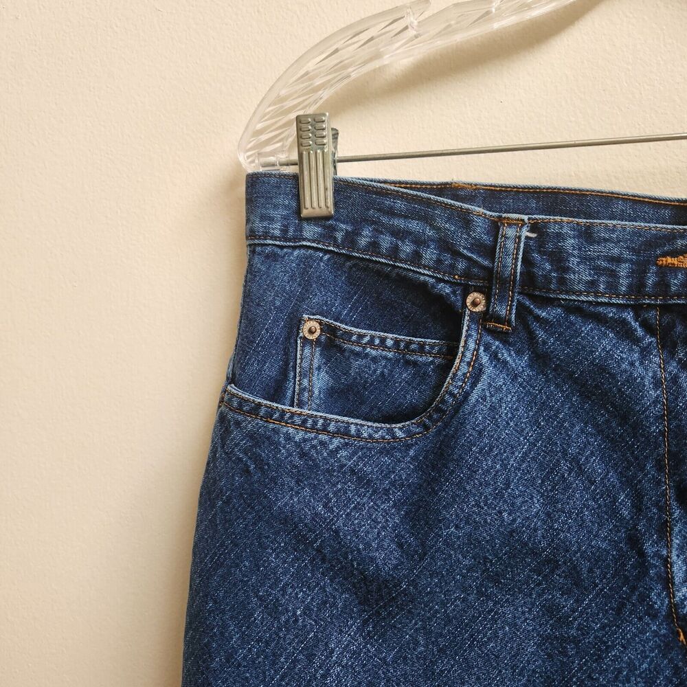 Bill Blass Jean Skirt Women 14 Blue Denim Back Slit Maxi Retro Grunge Casual Y2K - Picture 4 of 15